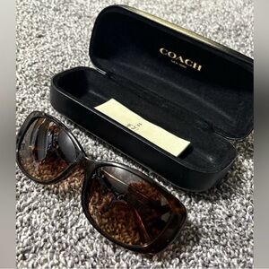 Coach Black Women's Dark Tortoise Sunglasses